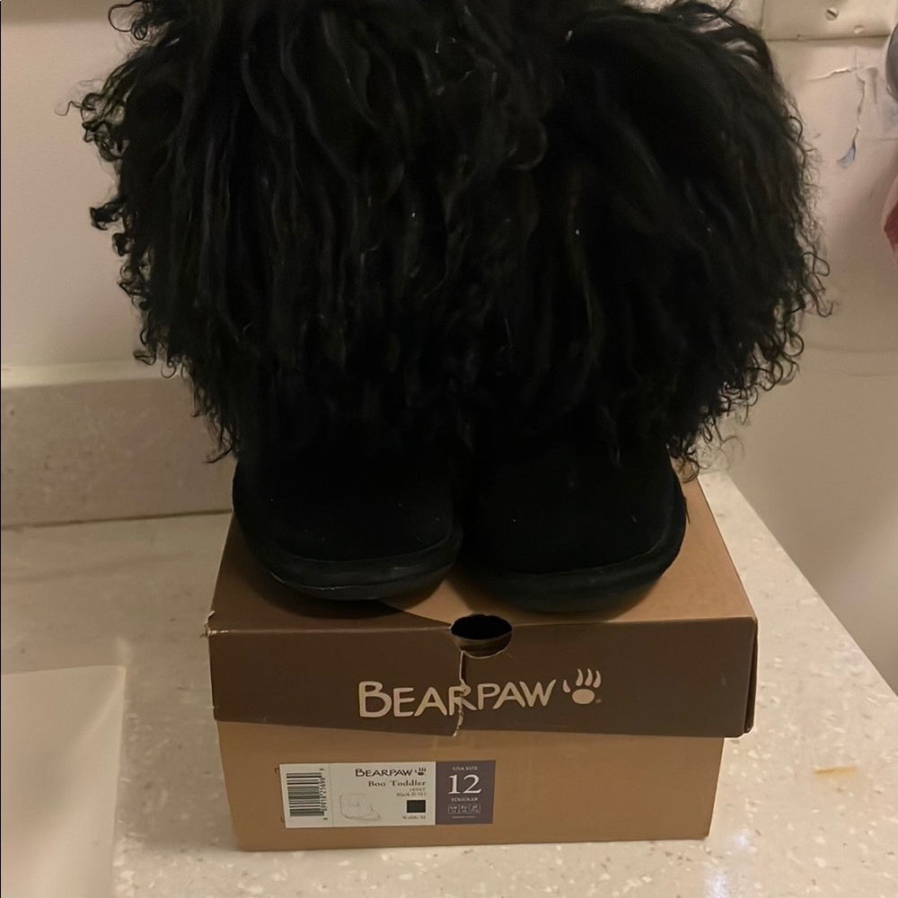 Size 12 black kids bear paw